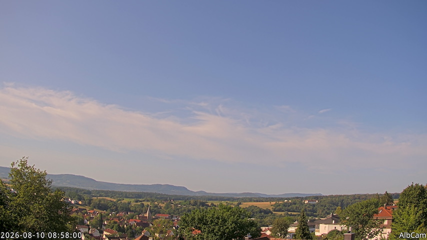 Živý kamerový kanál z AlbCam - Göppingen, Germany v View from Göppingen to SSW