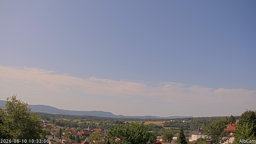 Tiešraides kameras kanāls no AlbCam - Göppingen, Germany View from Göppingen to SSW