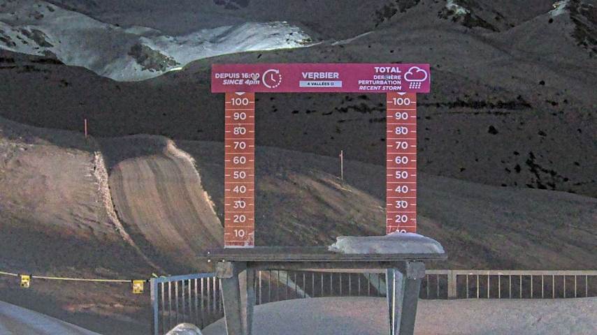 La Chaux 2'265 m. - Hauteur de neige Image