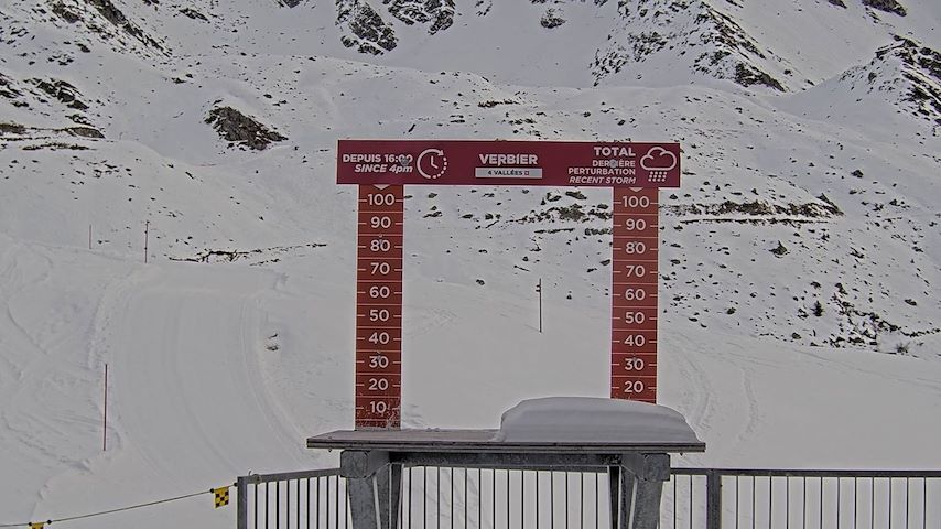 La Chaux 2'265 m. - Hauteur de neige Image