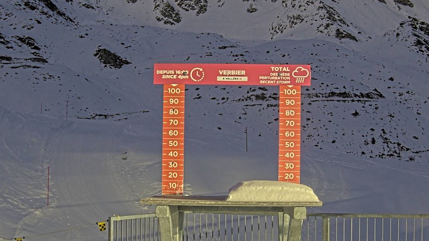 La Chaux 2'265 m. - Hauteur de neige Image