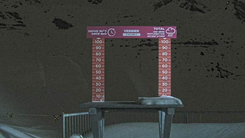 La Chaux 2'265 m. - Hauteur de neige Image