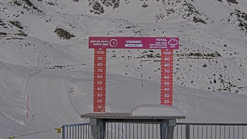 La Chaux 2'265 m. - Hauteur de neige Image