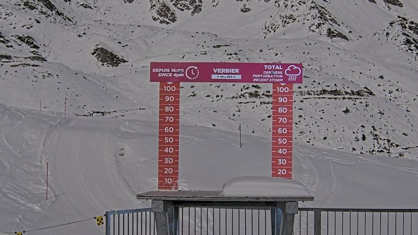 La Chaux 2'265 m. - Hauteur de neige Image