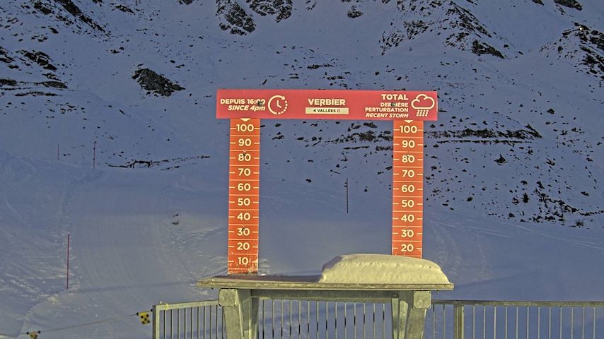 La Chaux 2'265 m. - Hauteur de neige Image