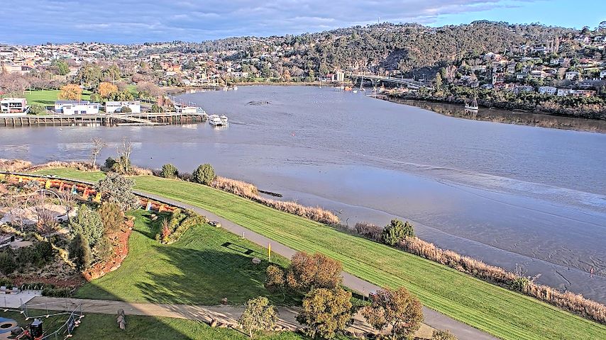 Živý kamerový kanál z Tamar Estuary v Launceston, Tasmania